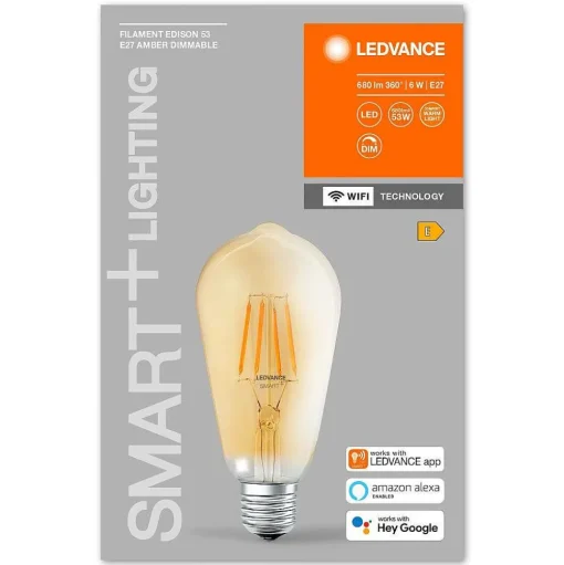 Ledvance Smart+ Wifi Led E27 6 Watt 2400 Kelvin 680 Lumen