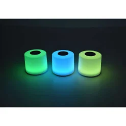 Lot De 2 Lampes Solaires Lutec Noma Led Blanc, 2 Lumieres, Changeur De Couleurs