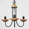 Lustre Cassague Noir, 3 Lumieres