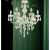 Lustre Globo Cuimbra I Chrome, Blanc, 6 Lumieres