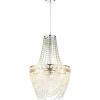 Lustre Globo Stromboli Chrome, Clair, 3 Lumieres