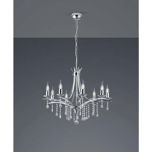 Lustre Trio Leuchten Lucerna Chrome, 8 Lumieres