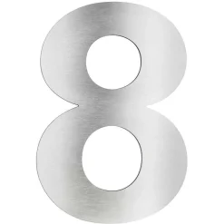 Numeros De Maison Lcd 8 Acier Inoxydable