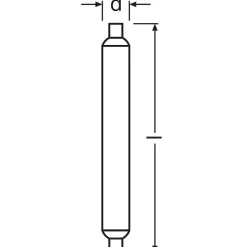 Osram Led Line S19 S 9 Watt 2700 Kelvin 830 Lumen