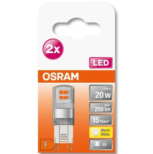 Osram Led Pin Set De 2 Ampoules G9 1,9 Watt 2700 Kelvin 200 Lumen
