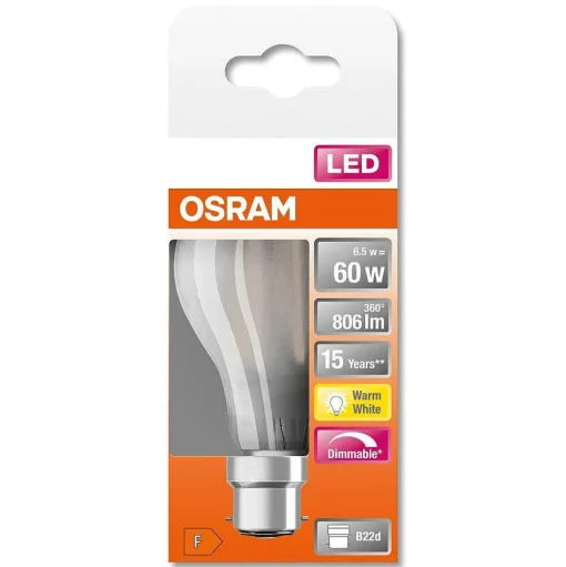 Osram Led Retrofit B22D 6,5 Watt 2700 Kelvin 806 Lumen