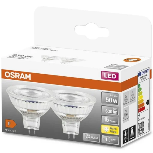 Osram Lot De 2Led Star Gu5.3 6,5 Watt 2700 Kelvin 630 Lumen