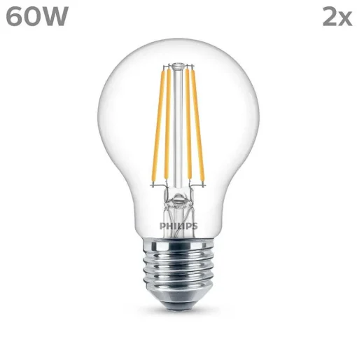Philips Classic Lot De 2 Led E27 7 Watt 4000 Kelvin 850 Lumen