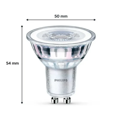 Philips Classic Lot De 6 Led Gu10 4,6 Watt 4000 Kelvin 390 Lumen