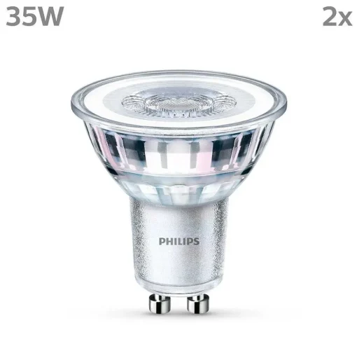 Philips Classic Lot De 2 Led Gu10 3,5 Watt 4000 Kelvin 275 Lumen