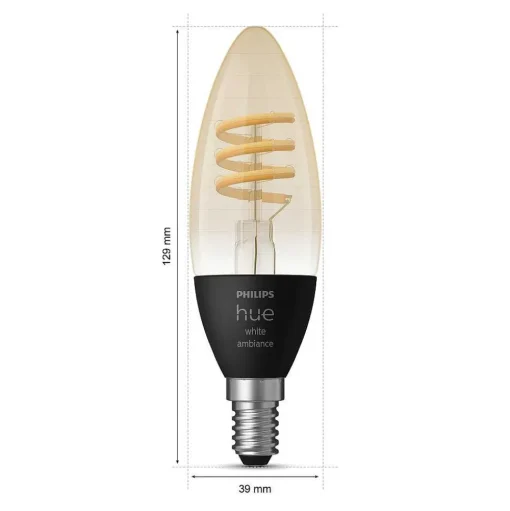 Philips Hue Lot De 2 Led E14 4,6 Watt 2200-4500 Kelvin 350 Lumen
