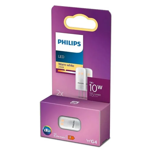 Philips 2X Led G4 1 Watt 2700 Kelvin 115 Lumen