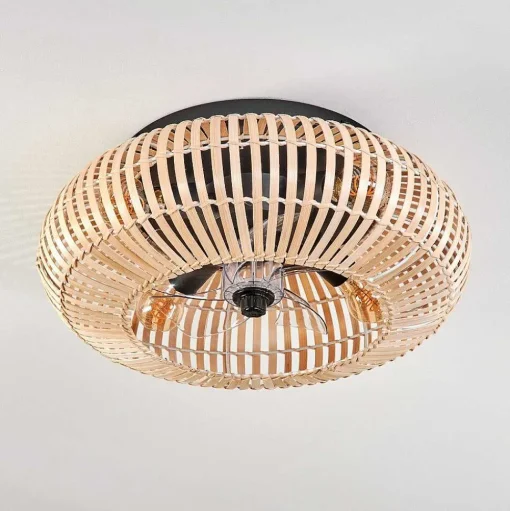 Plafonnier 50 Cm Mulstrand Noir, 4 Lumieres, Telecommandes