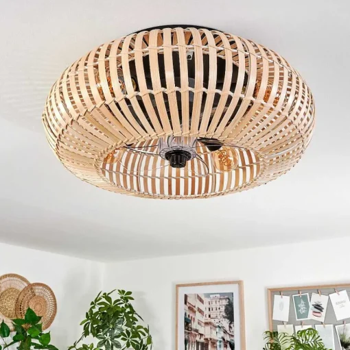 Plafonnier 50 Cm Mulstrand Noir, 4 Lumieres, Telecommandes