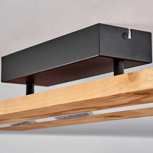 Plafonnier Adak Led Noir, 1 Lumiere