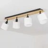 Plafonnier Alsen Ecru, Noir, 4 Lumieres