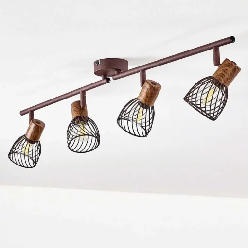 Plafonnier Arjen Brun, Rouille, 4 Lumieres