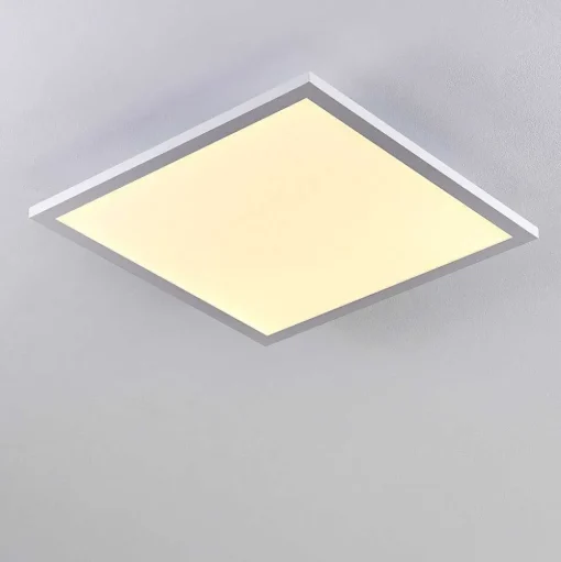 Plafonnier Bankura Led Blanc, 1 Lumiere, Telecommandes, Changeur De Couleurs