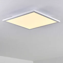 Plafonnier Bankura Led Blanc, 1 Lumiere, Telecommandes, Changeur De Couleurs