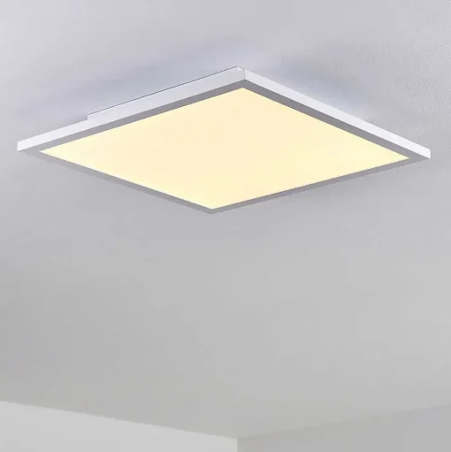 Plafonnier Bankura Led Blanc, 1 Lumiere, Telecommandes, Changeur De Couleurs