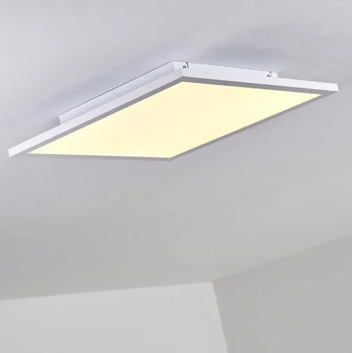 Plafonnier Bankura Led Blanc, 1 Lumiere, Telecommandes, Changeur De Couleurs