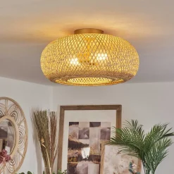 Plafonnier Bauro Ecru, 2 Lumieres