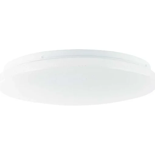 Plafonnier Brilliant Heddy Led Blanc, 1 Lumiere, Telecommandes, Changeur De Couleurs