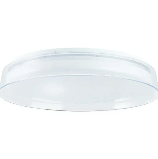 Plafonnier Brilliant Leanna Led Blanc, 1 Lumiere, Telecommandes, Changeur De Couleurs