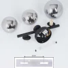 Plafonnier Chariton Led Noir, 3 Lumieres