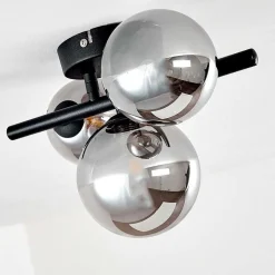 Plafonnier Chariton Noir, 3 Lumieres