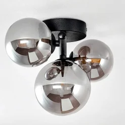 Plafonnier Chariton Noir, 3 Lumieres