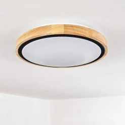 Plafonnier Corinto Led Ecru, Noir, 1 Lumiere