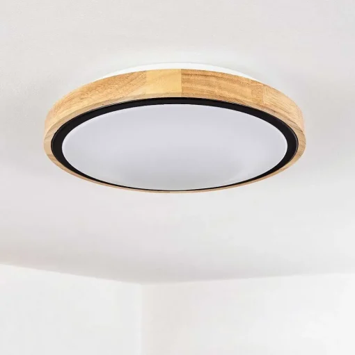 Plafonnier Corinto Led Ecru, Noir, 1 Lumiere