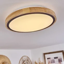 Plafonnier Corinto Led Ecru, Noir, 1 Lumiere