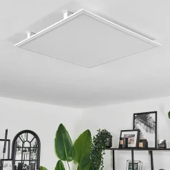 Plafonnier Crum Led Blanc, 1 Lumiere, Telecommandes