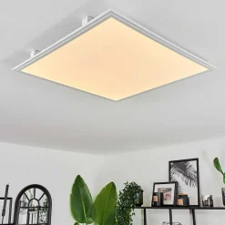 Plafonnier Crum Led Blanc, 1 Lumiere, Telecommandes