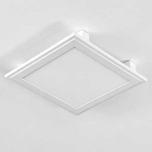 Plafonnier Crum Led Blanc, 1 Lumiere, Telecommandes