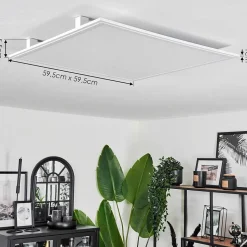 Plafonnier Crum Led Blanc, 1 Lumiere, Telecommandes