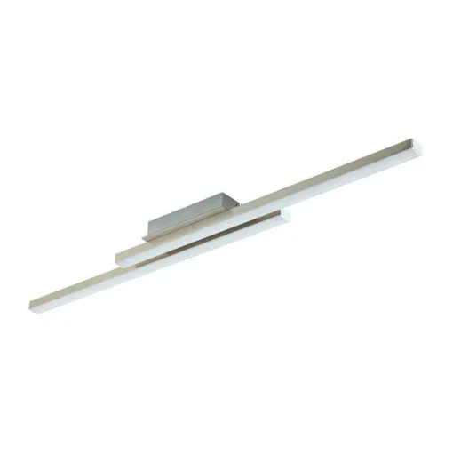 Plafonnier Eglo Fraioli-Z Led Nickel Mat, 2 Lumieres, Changeur De Couleurs