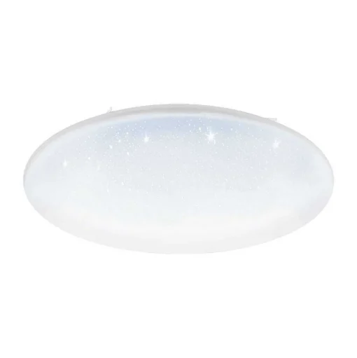 Plafonnier Eglo Franiacw Led Blanc, 1 Lumiere, Telecommandes, Changeur De Couleurs
