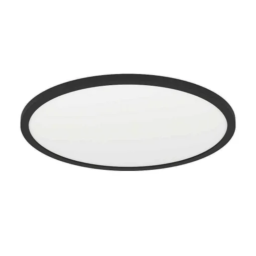 Plafonnier Eglo Rovito-Z Led Noir, 1 Lumiere, Changeur De Couleurs