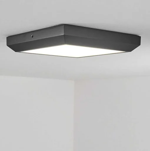 Plafonnier Exterieur Alkmaar Led Anthracite, 1 Lumiere