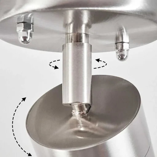 Plafonnier Exterieur Bessiebelle Acier Inoxydable, Blanc, 1 Lumiere