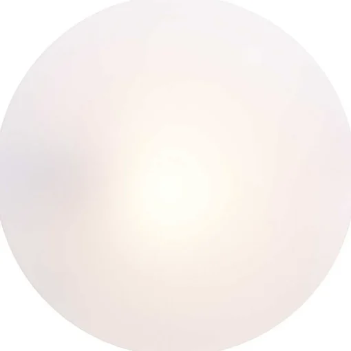 Plafonnier Exterieur Brilliant Farly Blanc, 1 Lumiere