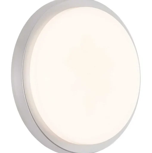 Plafonnier Exterieur Brilliant Devora Led Argente, 1 Lumiere