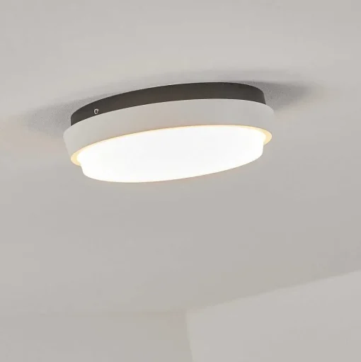 Plafonnier Exterieur Centinela Led Anthracite, Blanc, 1 Lumiere