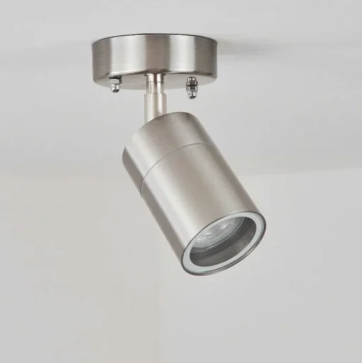Plafonnier Exterieur Corneda Acier Inoxydable, 1 Lumiere
