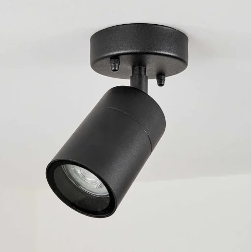Plafonnier Exterieur Corneda Noir, 1 Lumiere