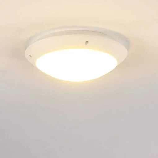 Plafonnier Exterieur Grafton Blanc, 1 Lumiere