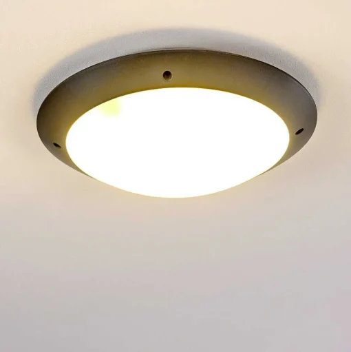 Plafonnier Exterieur Grafton Anthracite, 2 Lumieres